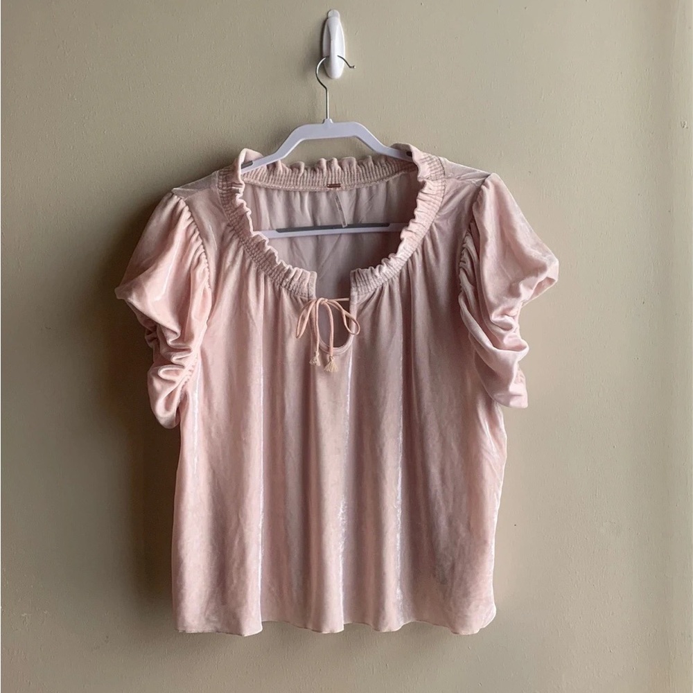 Free People Light Pink Blouse